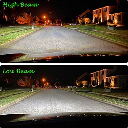 Iluminação alla h8 h9 h11 lâmpadas de farol de LED, luzes de nevoeiro ou drl, 10000lms 600% mais brilhante 6000k ~ 6500k xenônio