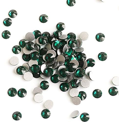 SS4 1440pcs Emerald Nonfix Stones No Hot Fix Rhinestone Glitter Crystal Strass Sem ferro em strass para roupas de vestuário