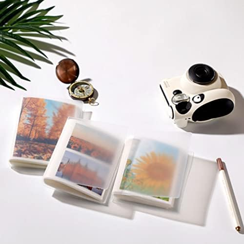 Toyvian 4 PCs Mini Foto Álbum de 4 polegadas Álbum Clear View View Front para Fotocard de Câmera Imprimível Instantânea