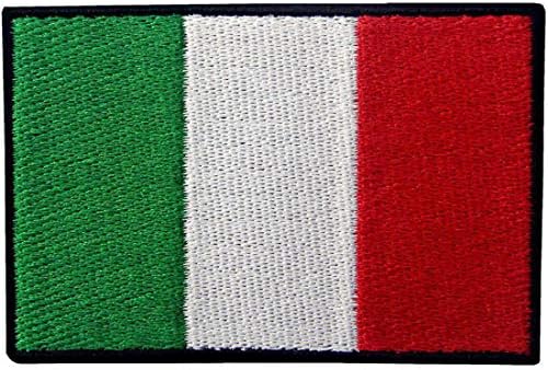 Itália da Itália Bandeira bordada de ferro italiano em costura em emblema nacional