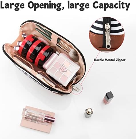 Bolsa de maquiagem grande etérea, saco de maquiagem prático para bolsa, bolsa de maquiagem de viagem, organizador de acessórios de