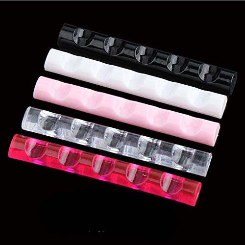 Grey990 5 grades mostrando o suporte de exibição da prateleira ， unhas pintando pincel pincel barra de barra de forma rack portátil rosa vermelho