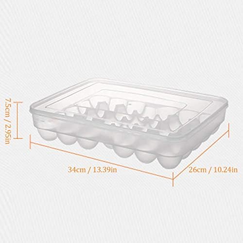 Caixa de armazenamento de armazenamento Rack de compartimento de geladeira 34 ovos de caixa de ovos de manutenção fresca armazenamento