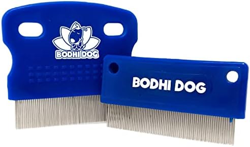 Removedor de manchas de lágrimas de cachorro Bodhi Combs | Conjunto de 2 | Limpe e remova a crosta, a sujeira, o acúmulo em torno dos olhos de estimação | Melhor para cães e gatos de pele e casacos