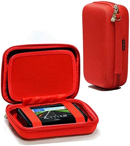 Navitech Red Hard Carry Case Compatível com o Tomtom Rider 550