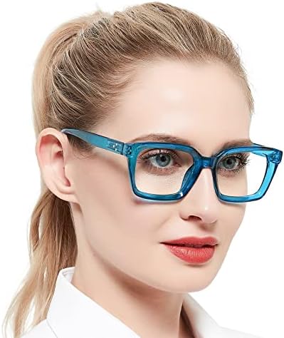 Occi Chiari Trendy Bifocal Reading Glasses 2,75 Mulheres Blocking Light Bloqueio de grandes dimensões 1.0 1,25 1,5 1,75 2,0