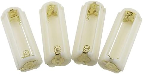 ZZHXSM 4PCS BRANCO 3 x 1,5V AAA BATERIAS TORCHLO DE BATERAGEM 3XAAA Adaptador de bateria Caixa de armazenamento de bateria