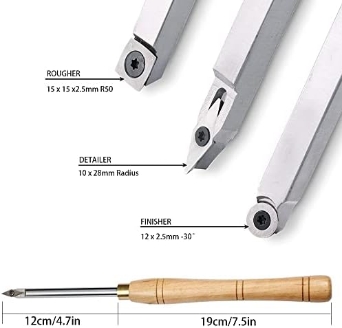 3 PCs Ferramentas de torno de madeira para torneiras e acessórios de torneira de madeira