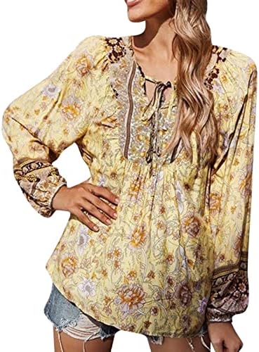 Tops de moda feminina feminina casual Tops soltos V Nice