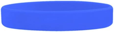 5 Pulseira de silicone desmontado azul médio personalizado