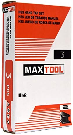 MAXOOL 6-32 Torneiras de rosca manual Conjunto, incluindo plugue+plugue+inferior HSS M2 Medidor de fio/Taps numerados Definir 32