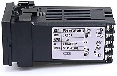 Xirixx Digital 220V PID REX-C100 Controlador de temperatura + max.40a SSR + K Termoparo PID Set de controlador + dissipador