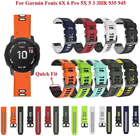 Murve Raple Watch Band Band Strap para Garmin Fenix ​​7 7x 6x Pro Watch EasyFit Wrist Band para Fenix ​​6 Pro para Garmin Fenix ​​5x 5 Watch