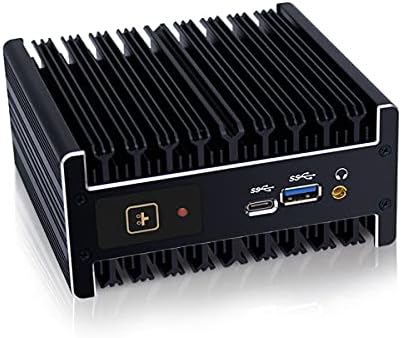 Partaker Mini PC sem ventilador, pequeno computador de mesa, computador NUC, Intel I3 7100U Core dual, 4 GB de RAM 128 GB SSD, 1xhd-mi