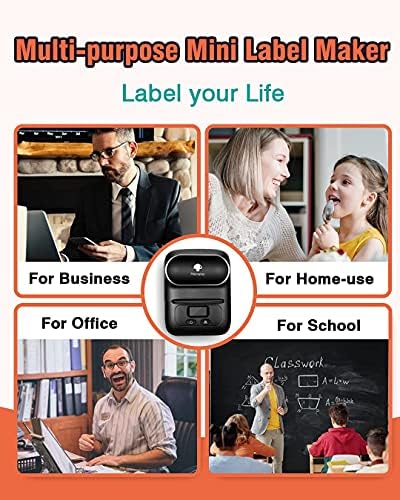 Fabricante de etiquetas Phomemo Conjunto- M110s Bluetooth Thermal Printer for Business, Office, Escola, Uso Home