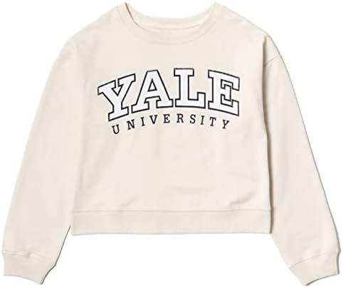 Yale University Girls Fleece Sweetshirt Crop Top Little Kid to Big Kid