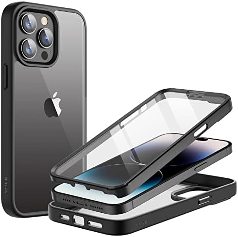 Jetch Case para iPhone 14 Pro máximo de 6,7 polegadas com protetor de tela embutido anti-arranhão, 360 graus de corpo