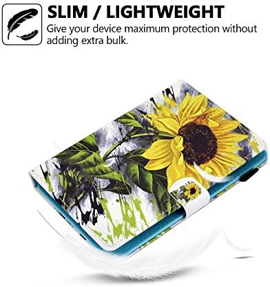 Caixa universal de comprimido de 8 polegadas, Techcircle Slim Folio Stand Tampa magnética Tampa com slots de cartão+Pen do LG G-Pad