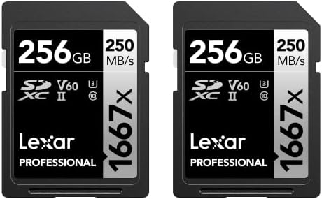 LEXAR PROFISSIONAL 1667X 256GB SDXC UHS-II Cartões, até 250 MB/S Read & Fujifilm NP-W235 Bateria de Ion Li-Ion Recarregável