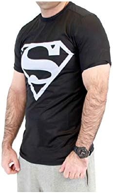 DC Comics Superman Silver Logo Men's Performance Compression Athletic T-Shirt