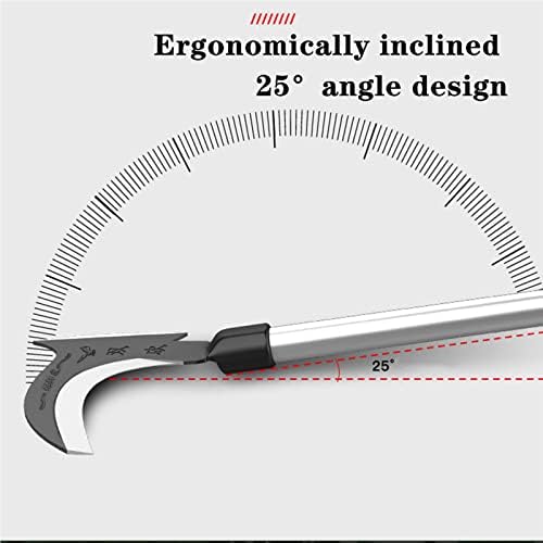 GPOIZMO Creca de ervas daninhas Ferramenta, erva daninha Fool Gardle Gardle Holdre Long 31,5 polegadas de aço inoxidável, Manual de fontes de mão, machistas, mach da mão em dupla utilidade e machado