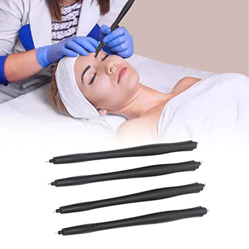 Microblading caneta, 12pcs Tattoo Microblading Pen 12f 14f 16f U18 Manual de microblading caneta descartável cabeças duplas