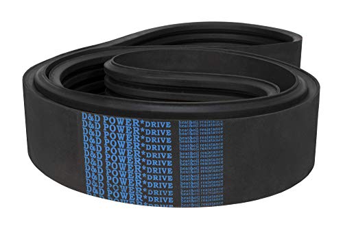 D&D PowerDrive 108317 Dodge Substaction Belt, 3V, 3 -Band, 132 Comprimento, borracha