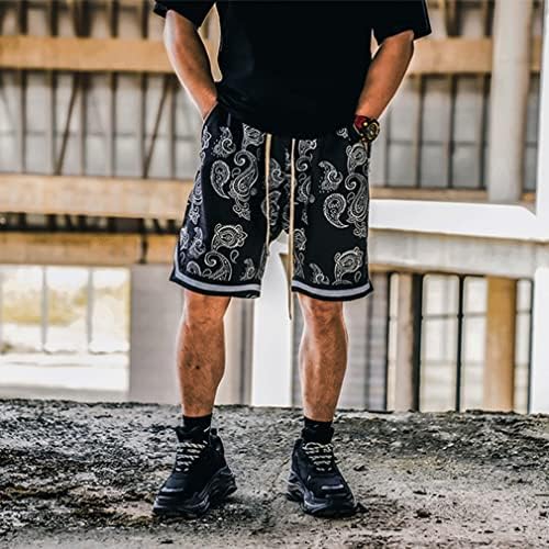 BOOMLEMON MEN PAISLEY SHORTS TRABALHOS ATLETICOS BASQUETO BASTESTOBLE PRIMAGEM CASUAL RUNCIMENTO PALHAS CURTAS