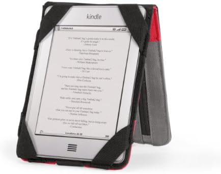 Timbuk2 Kindle Dinner Jacket com suporte de visualização e alça de mão, preto/cinza/vermelho