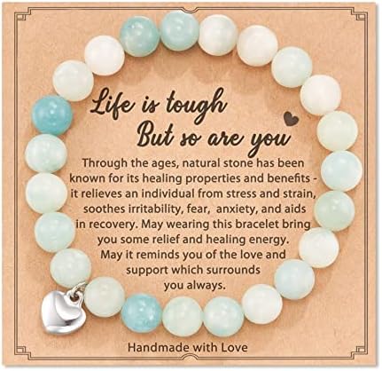 Colorido bling stone natural ametista cura relaxamento A vida da pulseira é difícil, mas você também é inspirador de bracelete de amor para homens homens adolescentes meninas