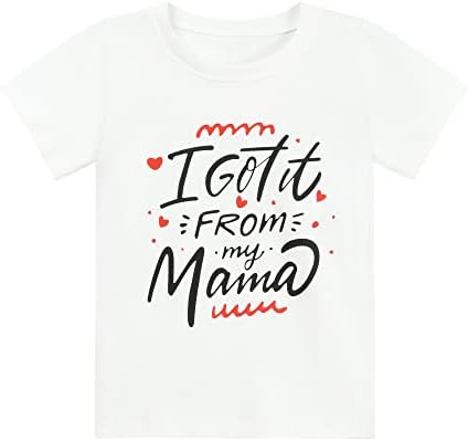 Camisa do dia das mães para meninos da criança meu coração pertence a mamãe camisetas crianças mama amor dinossauro camisetas de manga