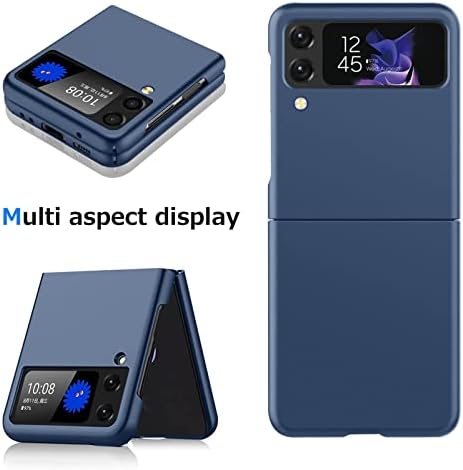 Rluyidiks para Samsung Galaxy Z Flip 4 Case, capa de telefone fosco de PC dura e fosco, carregamento sem fio compatível