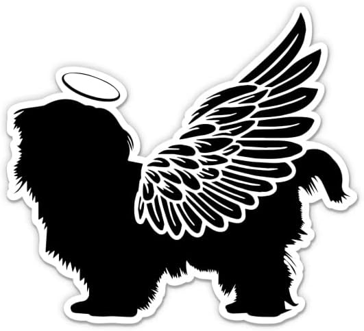 Adesivos Shih Tzu Dog Memorial - 2 pacote de adesivos de 3 - vinil à prova d'água para carro, telefone, garrafa de