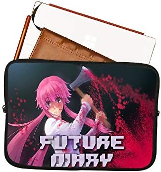 Futuro diário de anime Laptop Bolsa de manga de 15 polegadas Caso de laptop Mousepad Surface Anime Bolsa de computador Laptop/comprimido Repelente de água Caso de neoprene