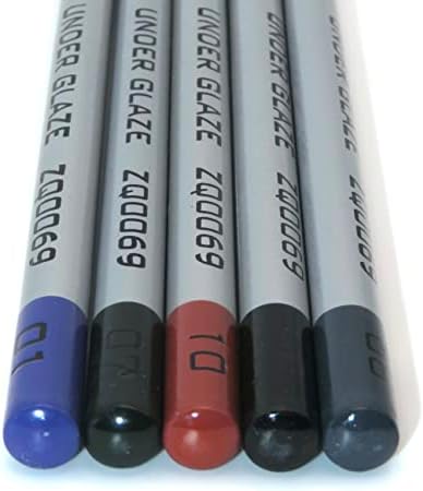 Chipigments * Conjunto de 5 * lápis subleum para projetos de vidro e cerâmica fundidos com arquivo de ponteiro de lápis