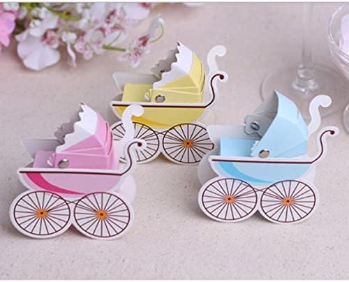 Soimiss 90pcs Carriage Supply Gift Supplies e Treat Design Candy Paper Party, Cut Chocolate Blue+ Evento Bege+ Favor para Decoração Pink Bege Blue Shape Party+, Baby Bridal Birthday