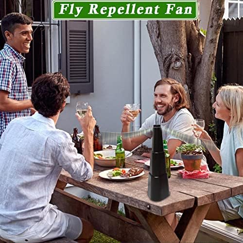 Allinus Fly Fãs Para Mesas, Ventilador de Fly para Manter Indoor Manter Flies Away, Spinner de mosca portátil para refeição,
