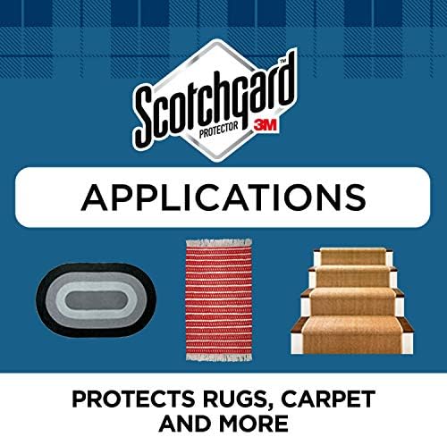 Scotchgard Rug & Carpet Protector, tapete e protetor de tapete blocos de manchas durante as reuniões de primavera e verão, o protetor