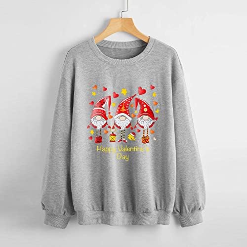 Mulheres imprimindo moletom de mangas compridas Sorto de moletom casual Top Top Womens Casual Sweatshirt Manga longa