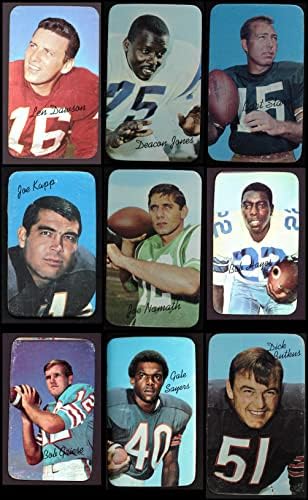 1970 Topps Football Supers quase completo set VG/ex