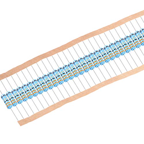 UXCELL 30PCS 33 OHM Resistor, 2W 1% Tolerância Resistores de filmes de metal, chumbo, 5 bandas para projetos eletrônicos