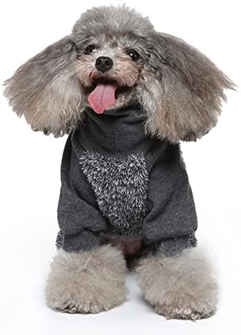 Roupas de cachorro de gola alta térmica de gola alta, casacos de cão frio, pijamas de cães de pijamas de cão de inverno roupas roupas