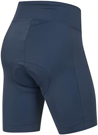 Shorts de ciclismo de 8,5 da Pearl Izumi femininos, acolchoados e respiráveis ​​com tecido refletivo