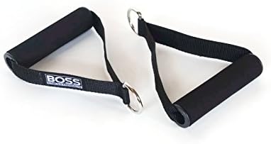 PRODUTOS DE FITNESS DE BOSS - Alças de exercícios suaves - Conjunto de 2 - Ótimo para faixas de resistência ajustáveis