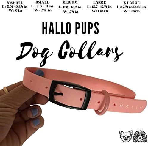 Hallo Pups Dog Collar, a mais nova tira à prova d'água, à prova de intempéries, durável, cheiro e sujeira flexível