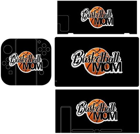 Adesivos de mamãe de basquete adesivo de filme protetor personalizado adesivo completo de adesivo compatível com nintendo switch