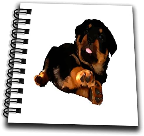 3drose fofo rottweiler puppy vetor cortado - livros de desenho