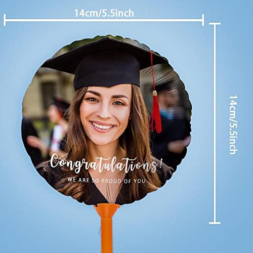 Balões de pós -graduação personalizados de 2022 balões de foto personalizados para festas de formatura, personalização