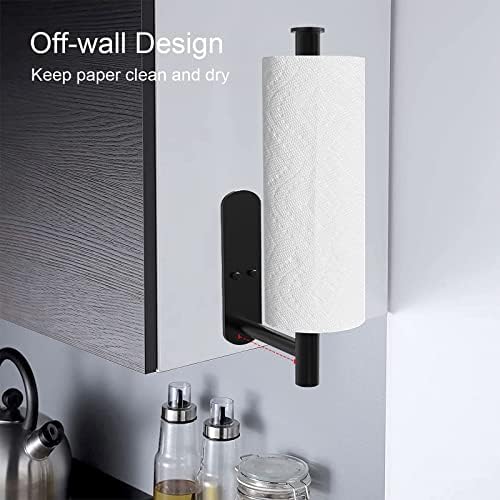 N / B 2 PCS Toalhas de papel, o suporte de toalha de papel inoxidável, pode ser colocado horizontal e verticalmente, liberando espaço,