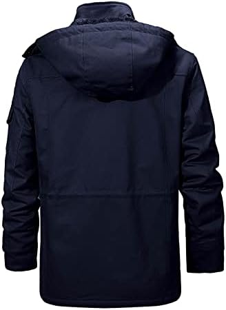 Casacos de inverno de DyGuyth, por mais tamanhos, jaquetas militares de espessura groscidas com casaco de carga com capuz